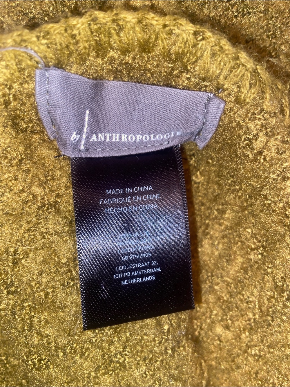Anthropologie Forest Green Olive Boucle Scarf Wrap - Picture 5 of 6